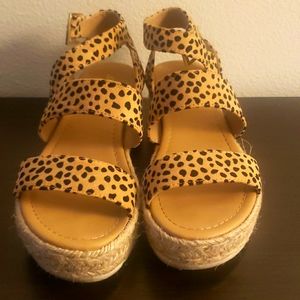 Cheetah Print Sandals